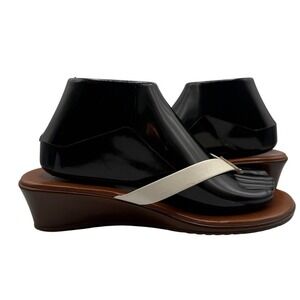 Italian Shoemakers Women 8M Rhinestone Flip‎ Flops Thong Sandals Sparkle Shoes